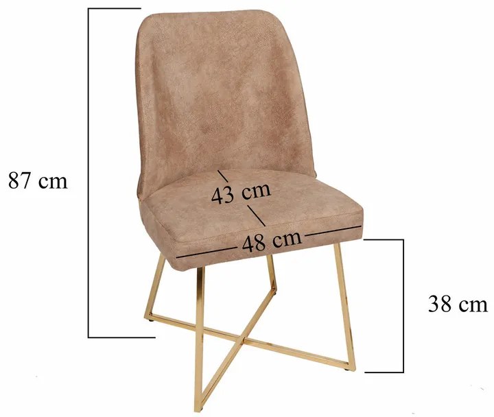 Madrid Brown étkezőszék szett, 4 db, 4 db