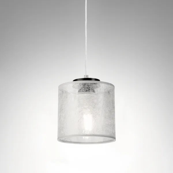 Kábeles függőlámpa ROSA 1xE27/60W/230V fekete/szürke