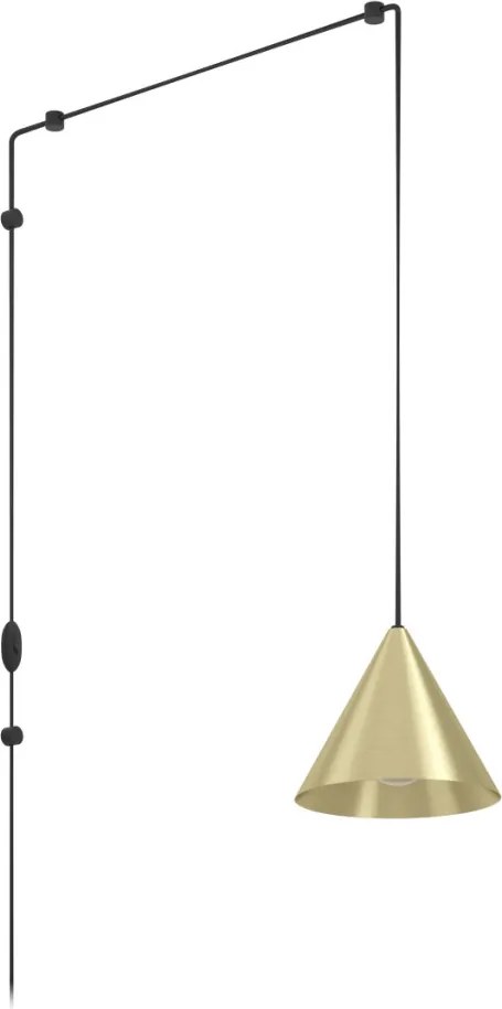 EGLO 900975 NARCIES Modern Függesztett Lámpa Fekete, Sárgaréz E27 IP20