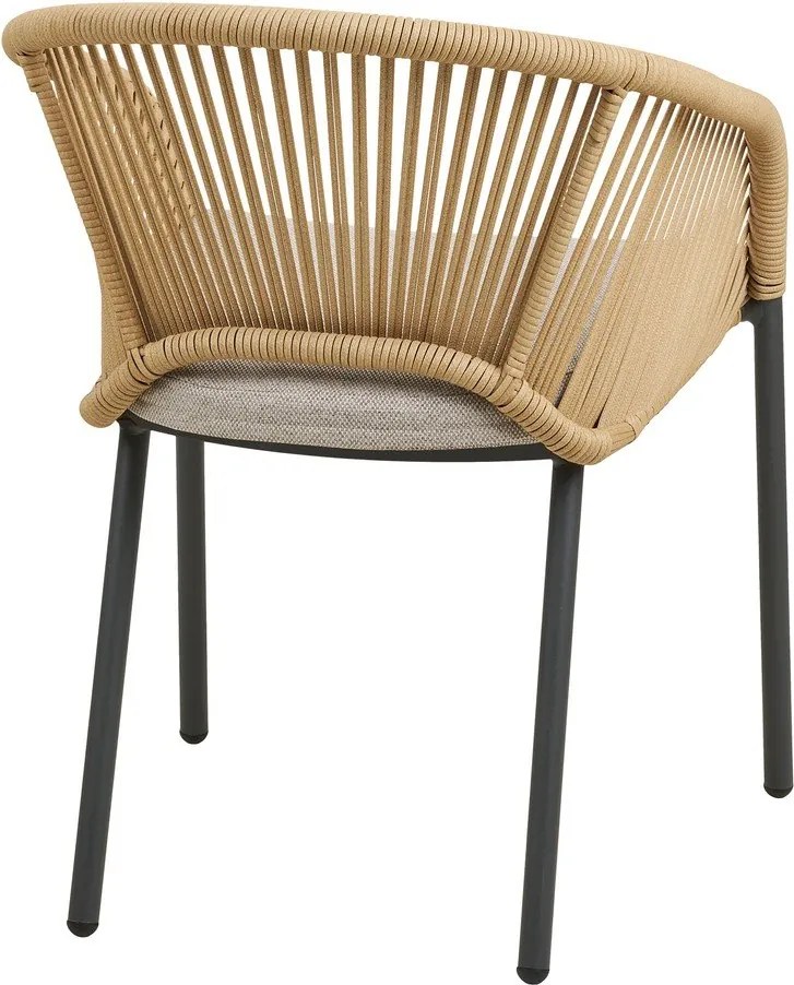 Bézs fém-párnázott kerti szék Novella – House Nordic