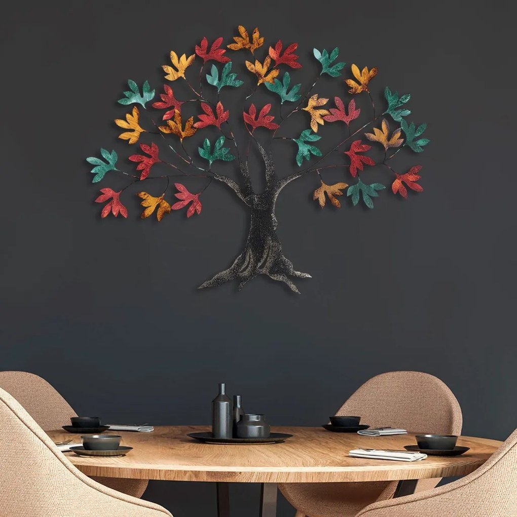 Yggdrasil fém faldekoráció