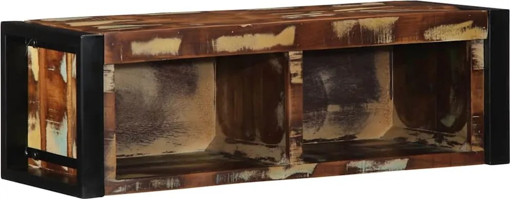 vidaXL többszínű tömör újrahasznosított fa TV-szekrény 80x30x25 cm