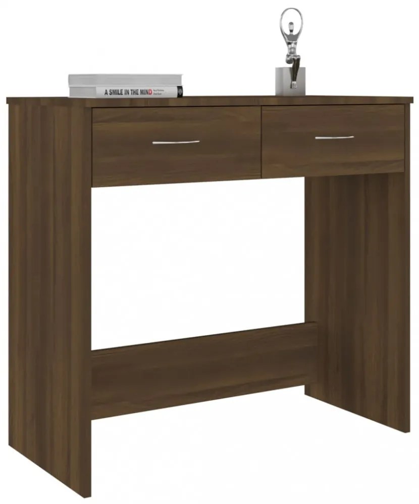 vidaXL barna tölgy színű szerelt fa íróasztal 80 x 40 x 75 cm