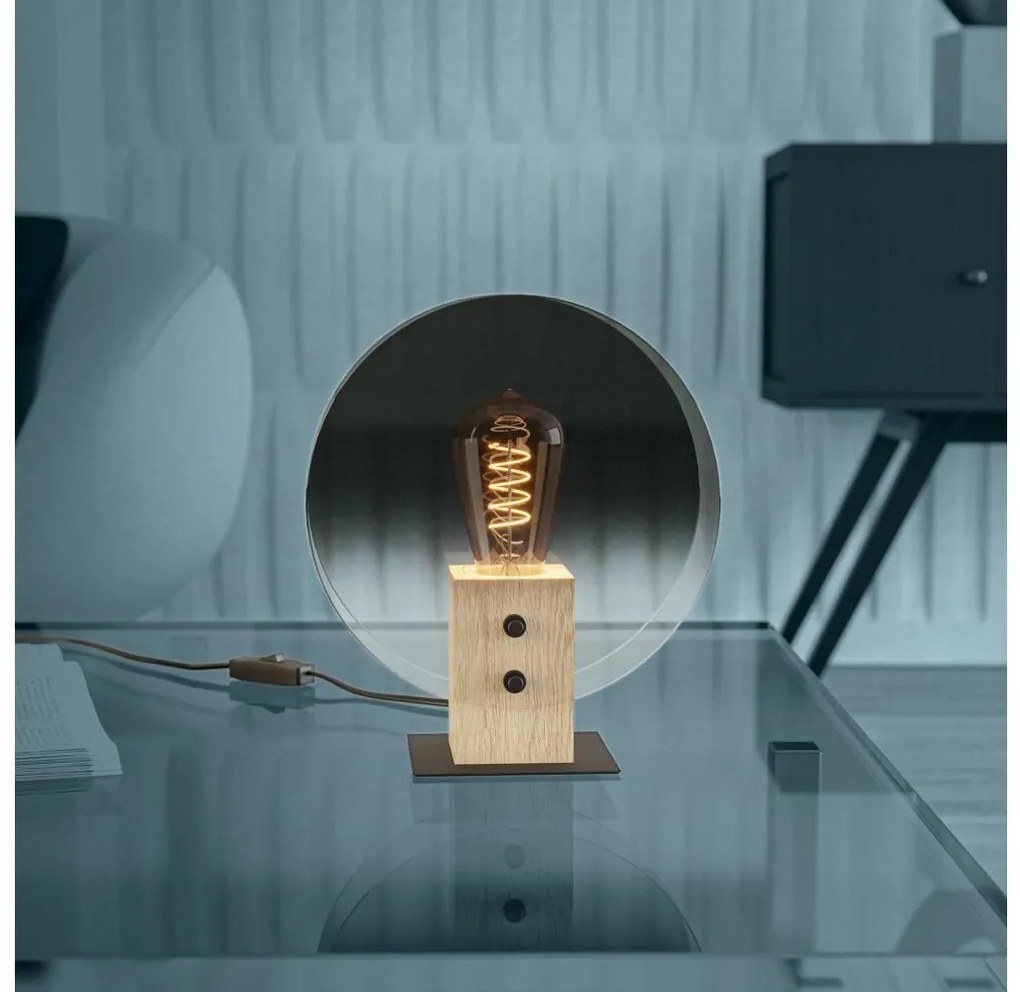 Eglo 390143 - Csillár zsinóron MILLENA 1xE27/40W/230V füstös