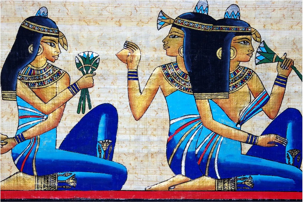 Kép - egyiptomi festmények (90x60 cm)
