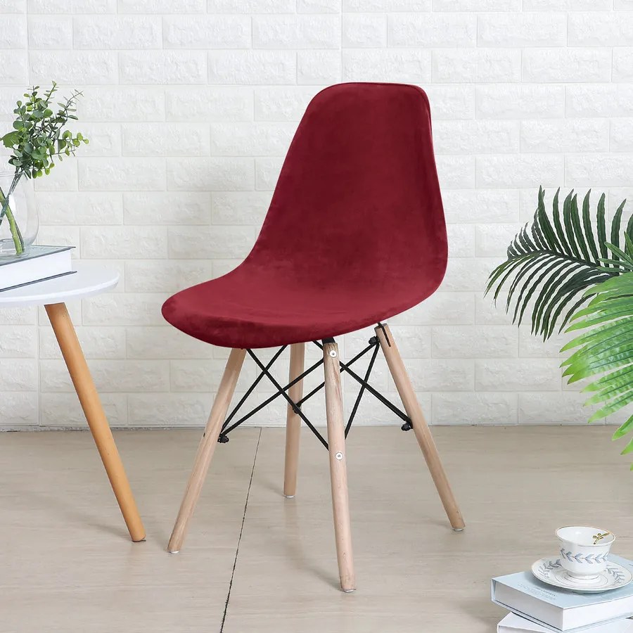 Kis KagylószékHuzat (bársonyos, bordó)