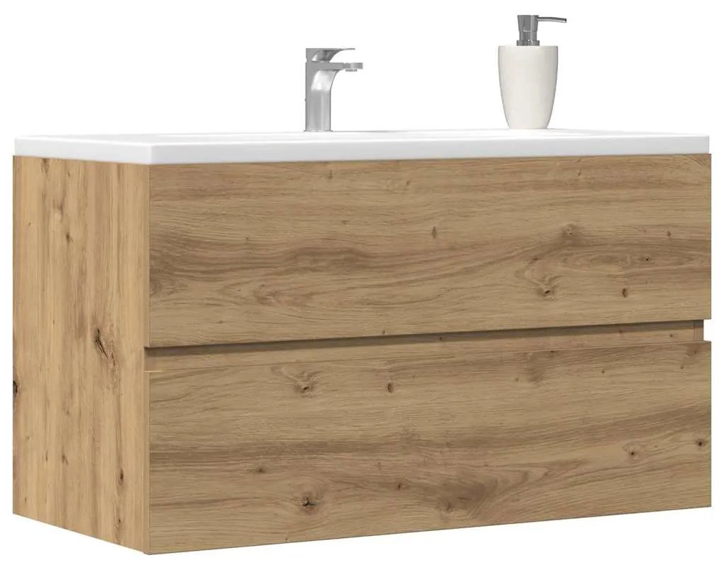 kézműves tölgy szerelt fa függő fürdőszobaszekrény 80x38,5x45cm