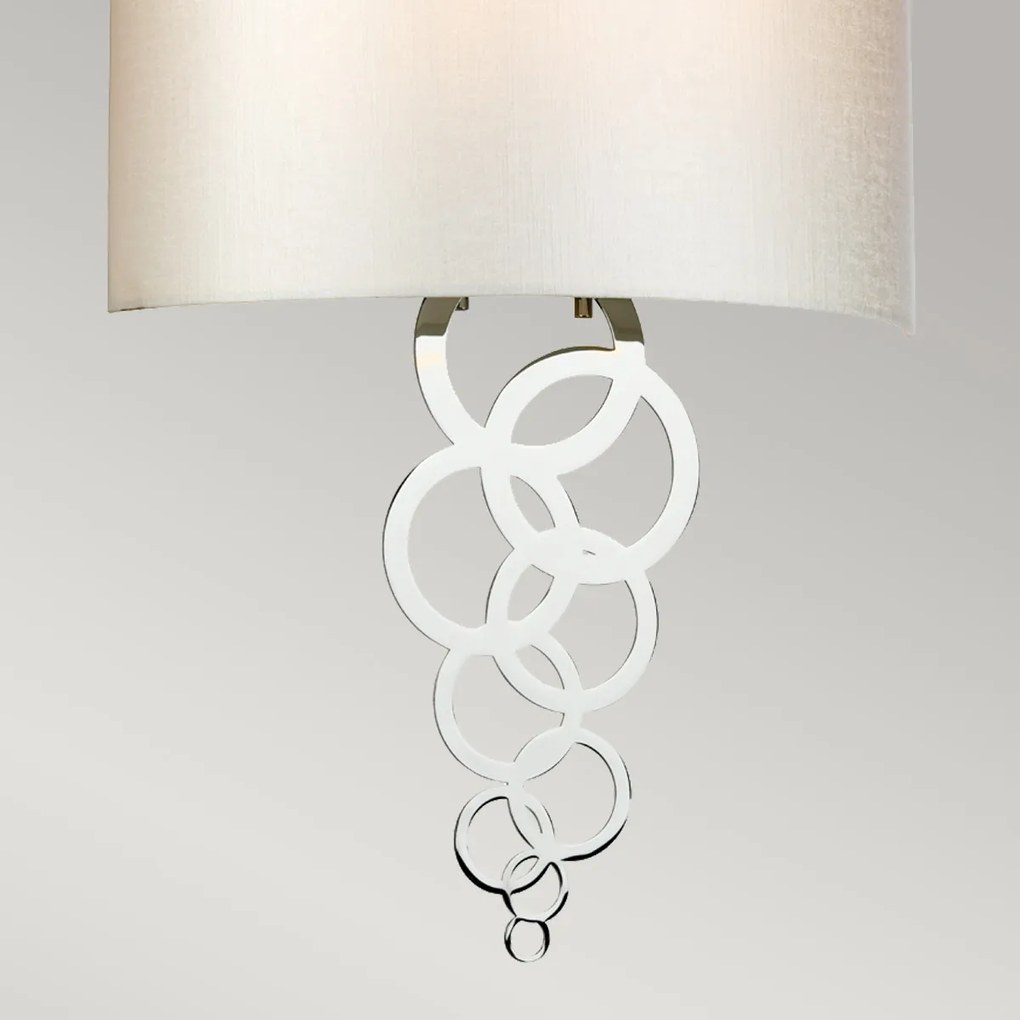 Elstead glamour modern fali lámpa curtis bézs króm elscurtis-large-pc