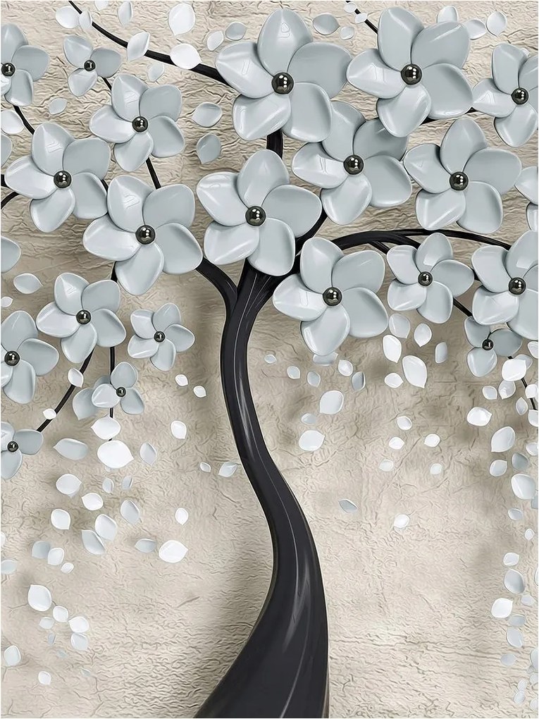 Fotótapéta Virágzó fa virágok a hálószoba nappaliba 184x254 +ragasztó