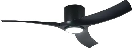 ZEVENTI - ORBITO LED mennyezeti ventilátor LED/24W/230V Wi-Fi Tuya fekete + távirányító