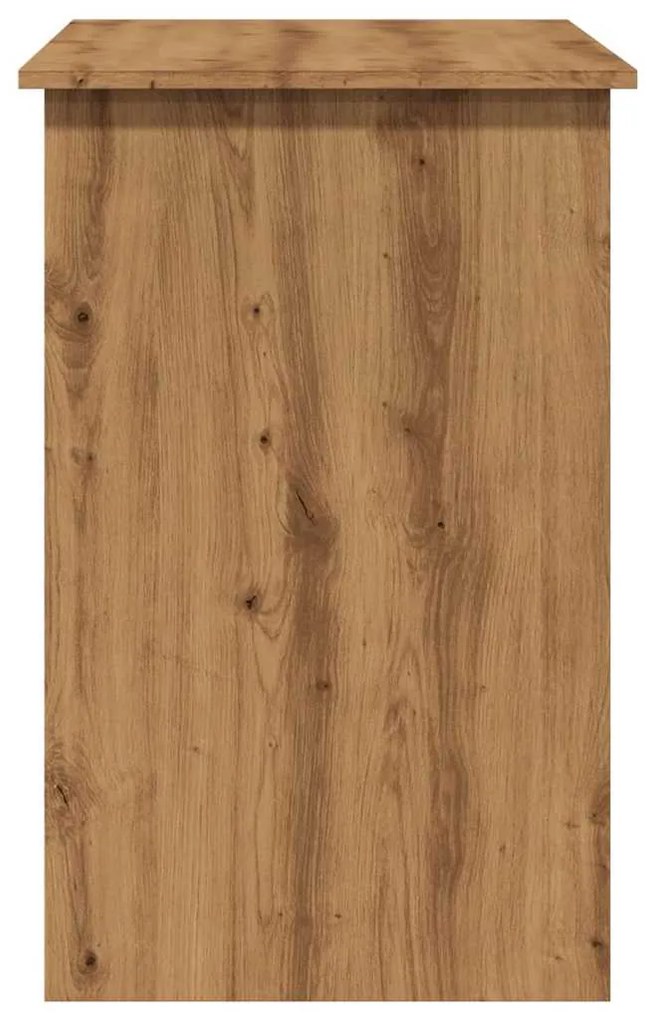 kézműves tölgy színű szerelt fa íróasztal 100 x 50 x 76 cm