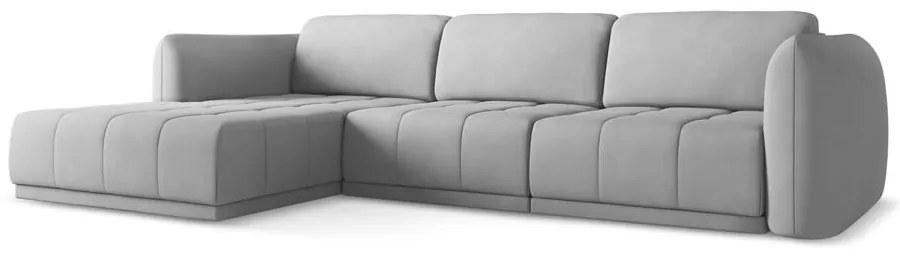 Világosszürke sarokkanapé (bal oldali) Hoku – Makamii