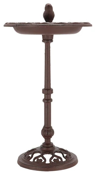 Öntöttvas álló madáritató és -etető, 38 cm