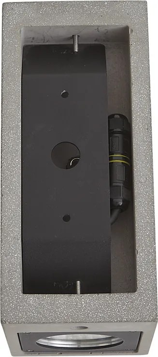 Modern kültéri fali lámpa szürke 2-lámpás IP44 - Pompei