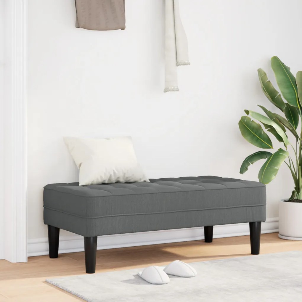 Pad Sötétszürke 113x57x39 cm Szövet