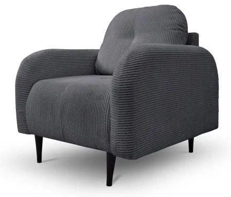 CLOUDY kárpitozott fotel, szürke