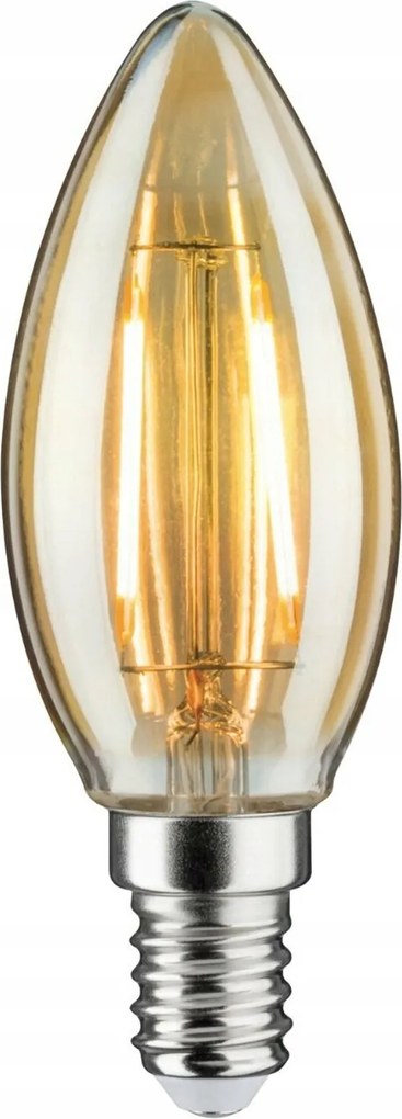 Paulmann Led gyertya 2W 1900K E14 arany Plug &amp; Shine 24V DC-hez