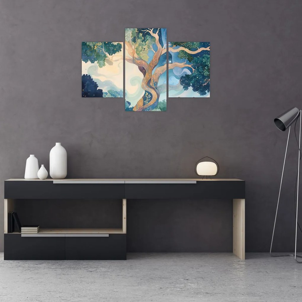 Kép – Kozmikus fa (90x60 cm)