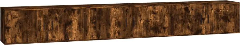 vidaXL 3 db füstös tölgy színű fali TV-szekrény 100 x 34,5 x 40 cm