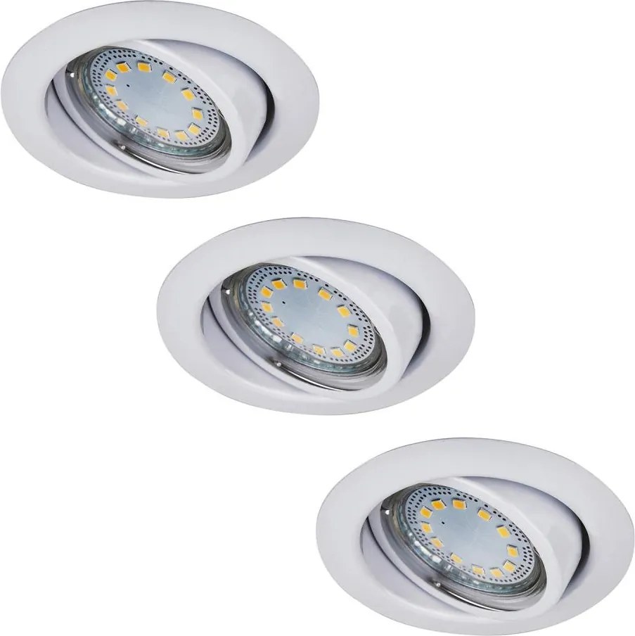 Rabalux 1049 - SZETT 3xLED Süllyesztett mennyezeti lámpa LITE 3xGU10-LED/3W/230V