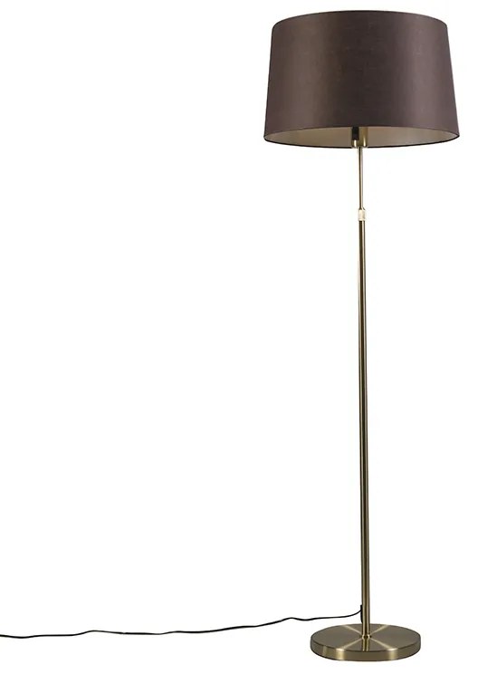 Állólámpa arany/réz barna árnyékolóval 45 cm állítható - Parte