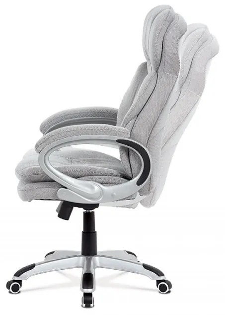 Scaun pivotant de birou lux cu tapițerie din țesături speciale Silver Ka-G198