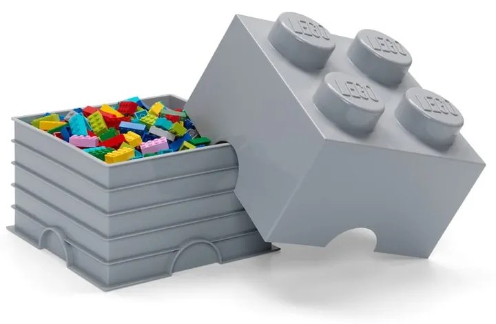 Szürke négyszögletes tárolódoboz - LEGO®