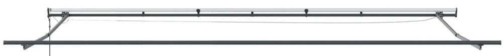 Automatikus Behúzható Napellenző LED-del Piros 600x300 cm