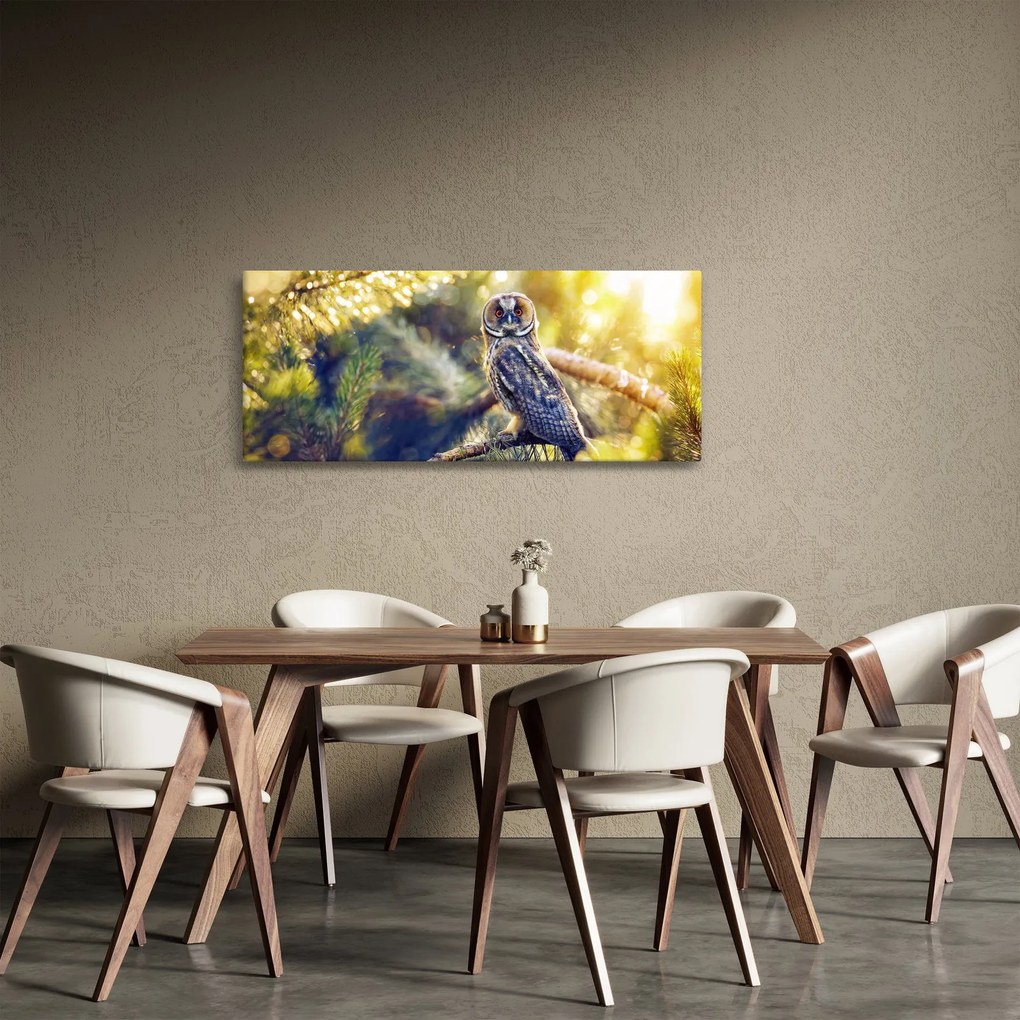 Egy bagoly képe a fán (120x50 cm)