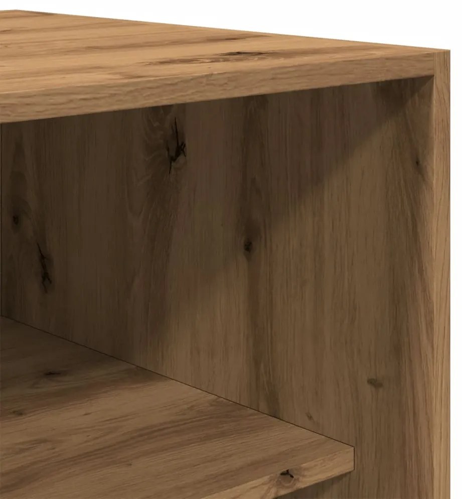 vidaXL kézműves tölgy színű szerelt fa ruhásszekrény 80 x 50 x 200 cm