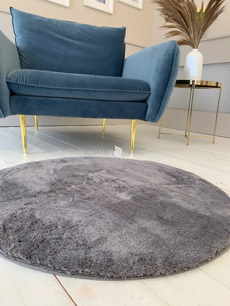 Royal Shaggy kerek Szőnyeg 252 Grey (Szürke) 67x67