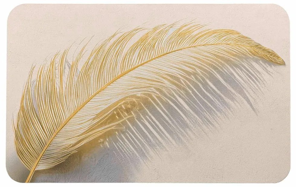 Világosbarna fürdőszobai kilépő 50x80 cm Angelica – douceur d'intérieur