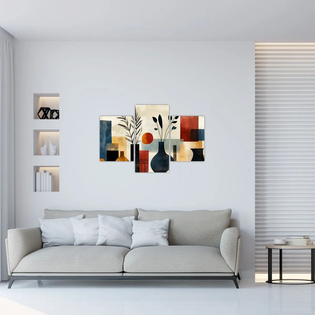 Kép - Kubista vázák (90x60 cm)