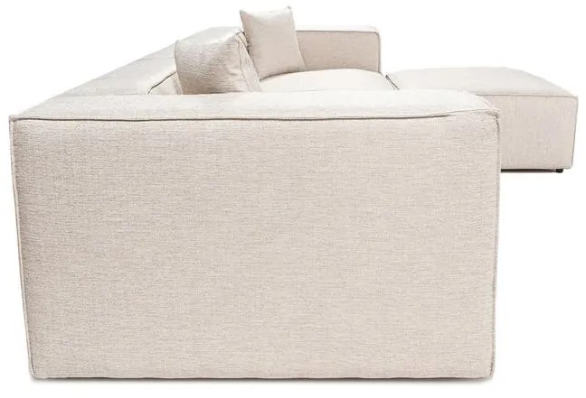 Sarokkanapé Lora (L1-O1-1R-POUFFE ) - Világos Barna