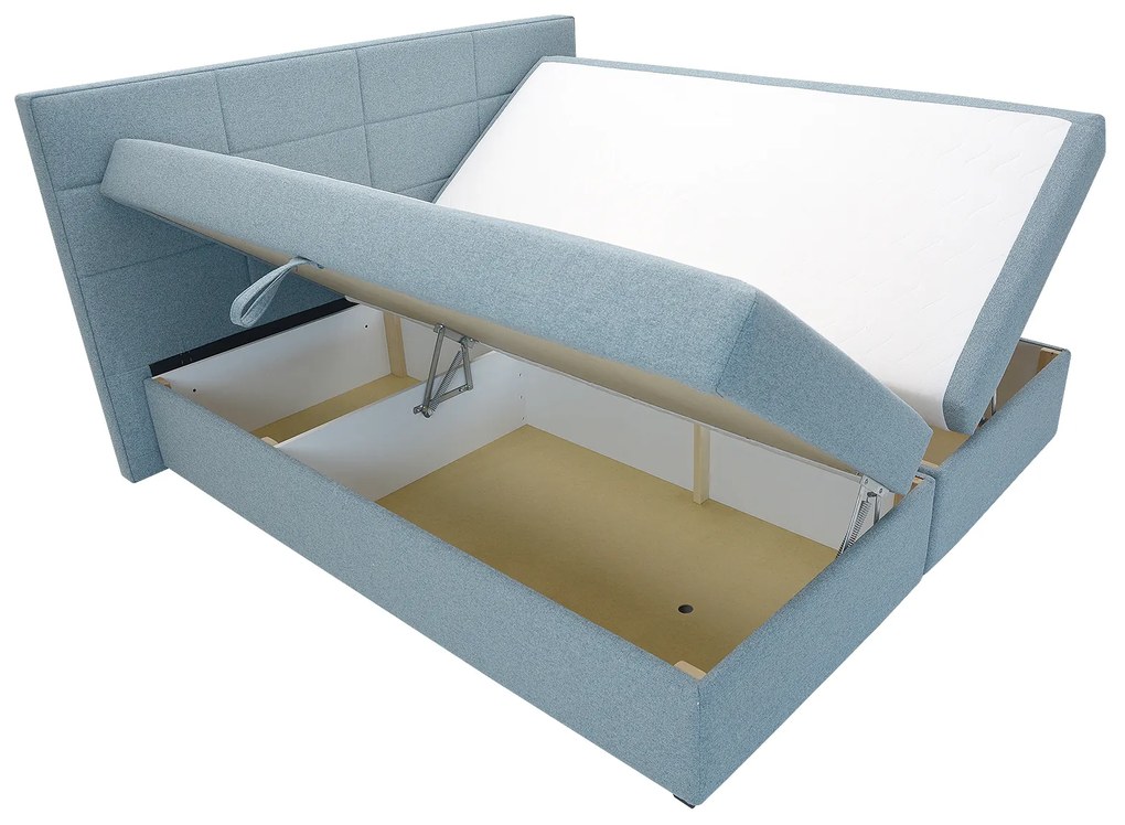Franciaágy Boxspring 180 cm Revenant (barna) (ágyráccsal és matraccal) (tárolóhellyel). 1098560