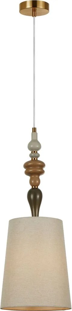Italux klasszikus boho függeszték moren antik bronz lazac színű itxpnd-84678c-ab