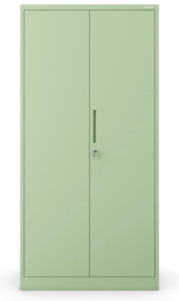 Irodai szekrény, 900 x 1850 x 400 mm, Fresh Style: pasztellzöld