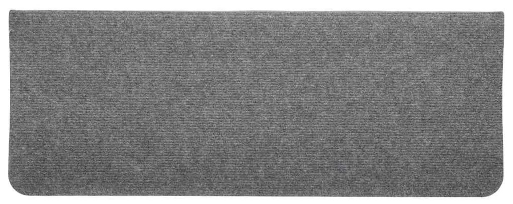 30 db szürke öntapadó lépcsőszőnyeg 65x24,5x3,5 cm