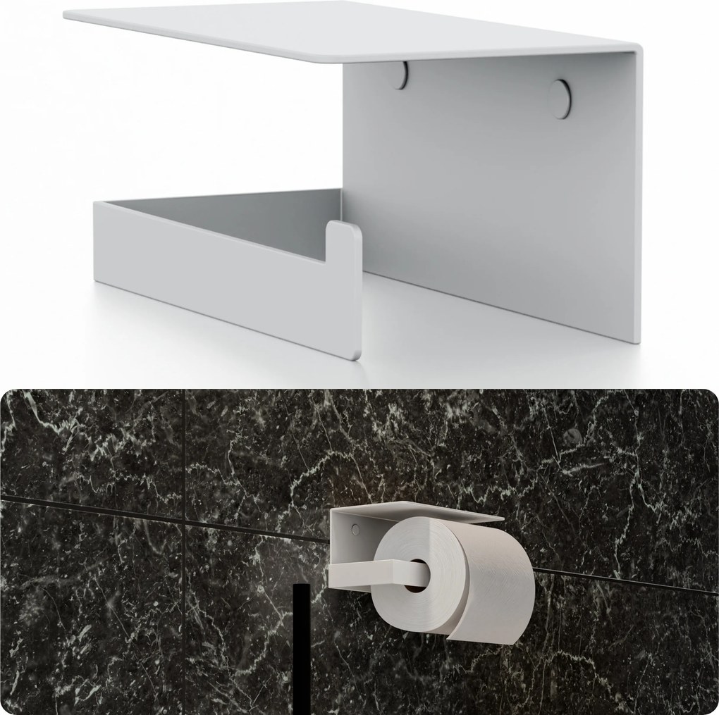 Fehér Fém Papír Akasztó Prime Loft Fogantyú Fém Fehér Matt Newops