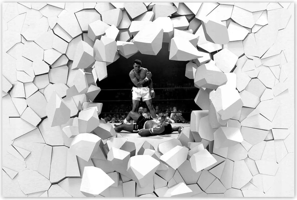 Poszterek 120x80 Muhammad Ali Ökölvívás Harc
