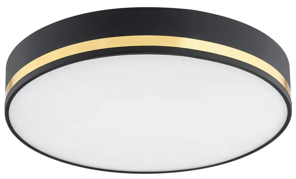 Argon 7041 - Mennyezeti lámpa AMORE 2xE27/15W/230V átmérő 35 cm fekete/arany