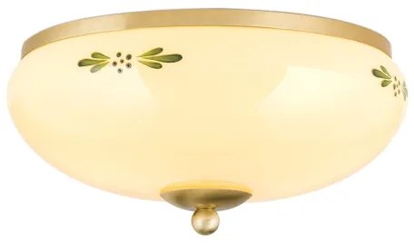 Orion DL 7-673 - Mennyezeti lámpa LANDHAUS 2xE27/60W/230V átm. 28 cm réz/bézs