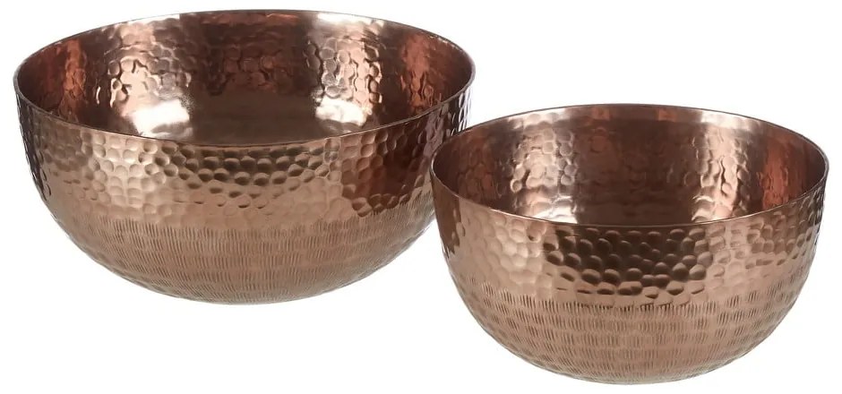 Rézszínű fém szervírozó tál készlet 2 db-os ø 26 cm Solis – Premier Housewares