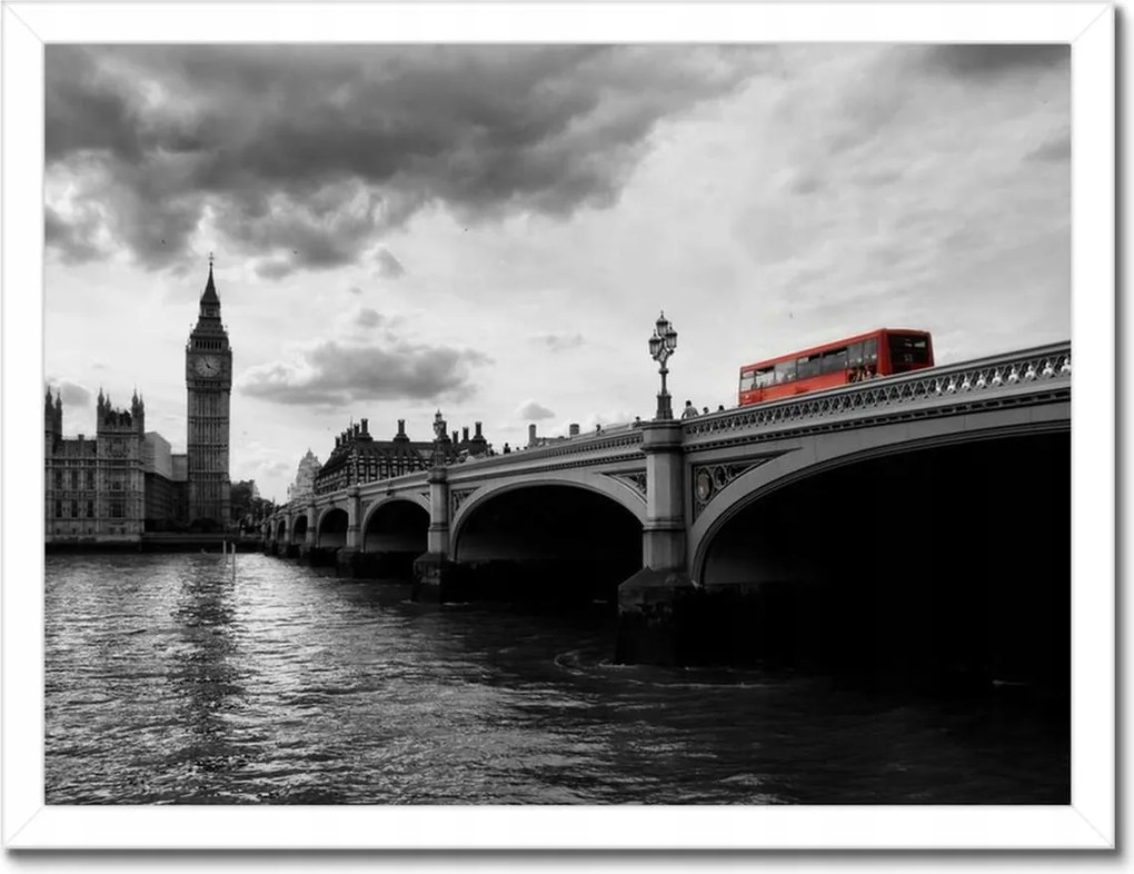 Poszterek keretben 40x30 Big Ben híd Anglia