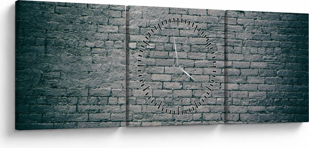 Téglafal képe (órával) (90x30 cm)
