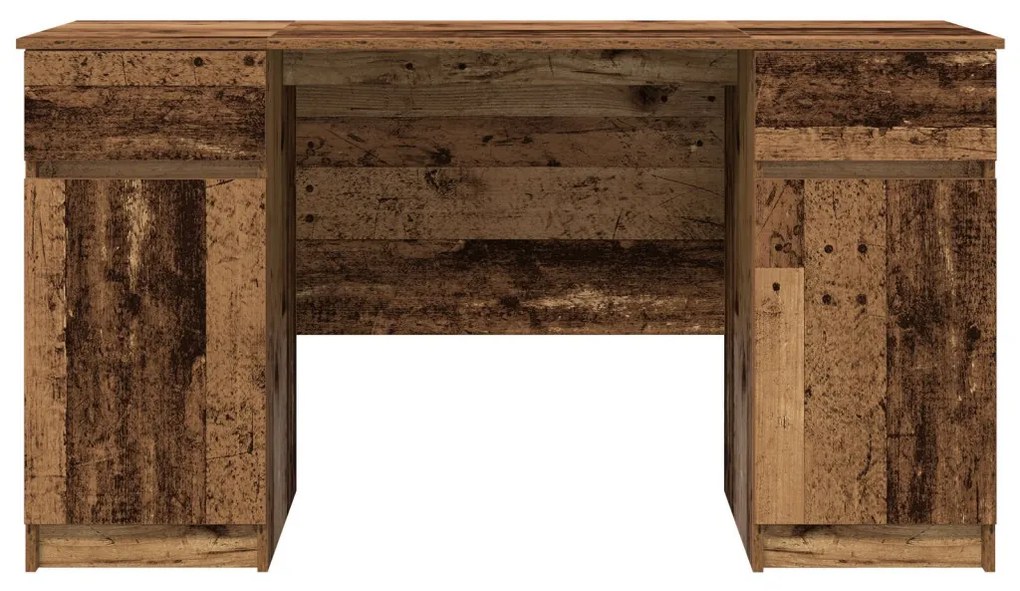 Íróasztal Régi Fa 140x49x76 cm Mérnöki Fa