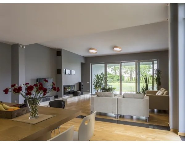 Kanlux 36509 - LED Mennyezeti lámpa RIFA LED/17,5W/230V 3000K barna