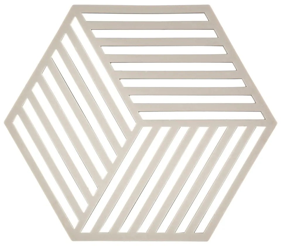 Hexagon világosszürke edényalátét - Zone