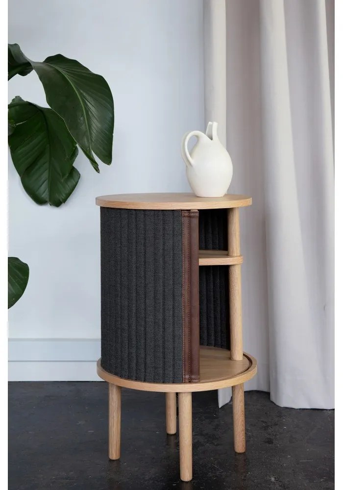Tölgyfa kerek tárolóasztal ø 38 cm Audacious – UMAGE