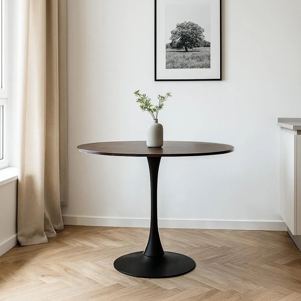 AVENBERG ORBIS Étkezőasztal - Ø100, barna